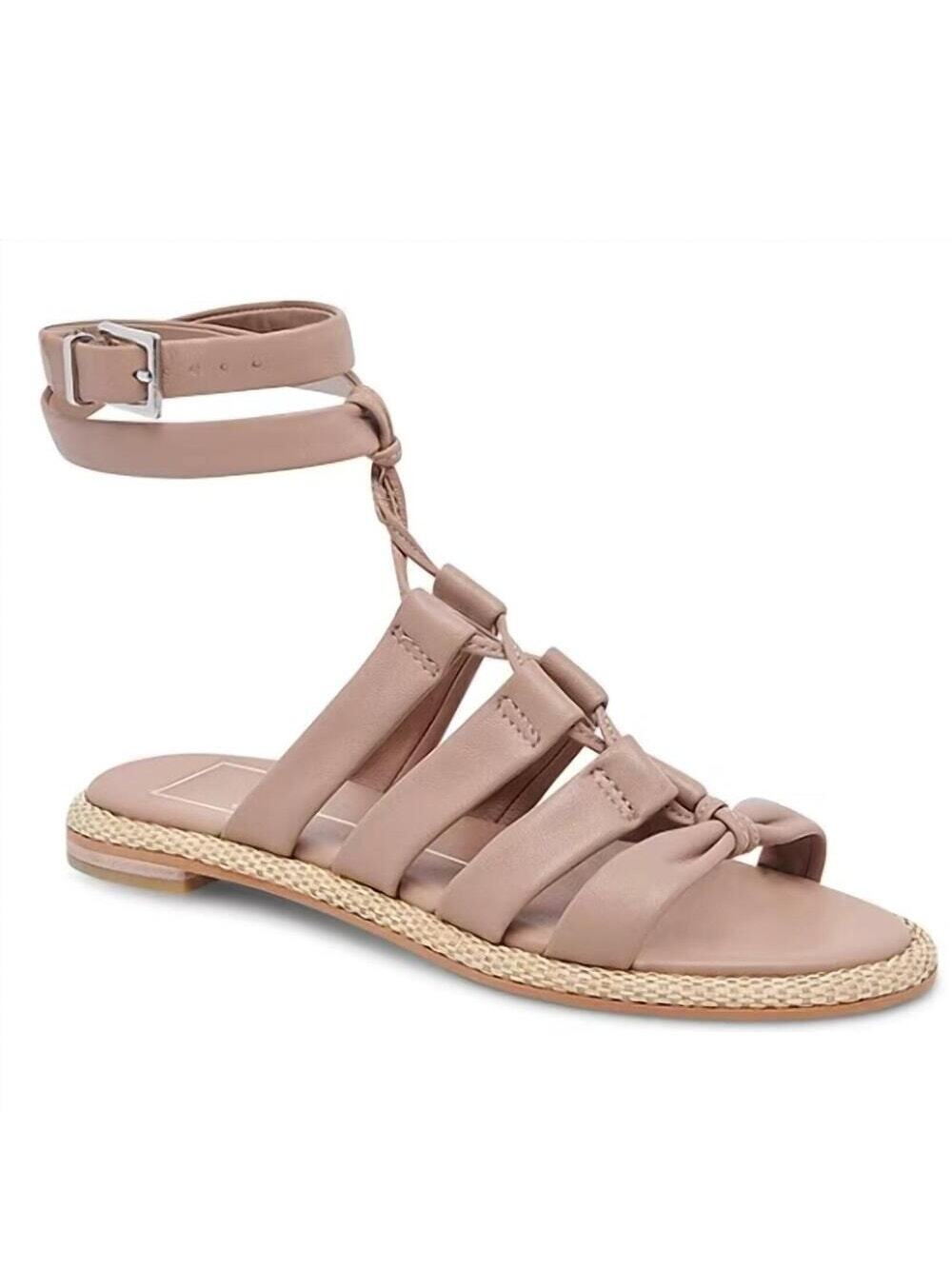 Dolce Vita Adison Ankle Strap Leather Sandals in Cafe Tan 7.5